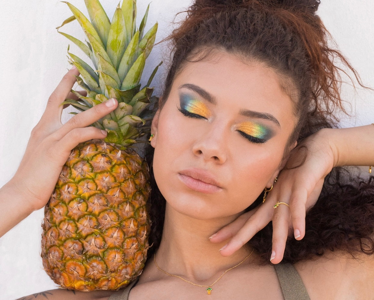 Collezione ananas Fruits & Jewels - gioielli acciaio inossidabile placcati oro 18k