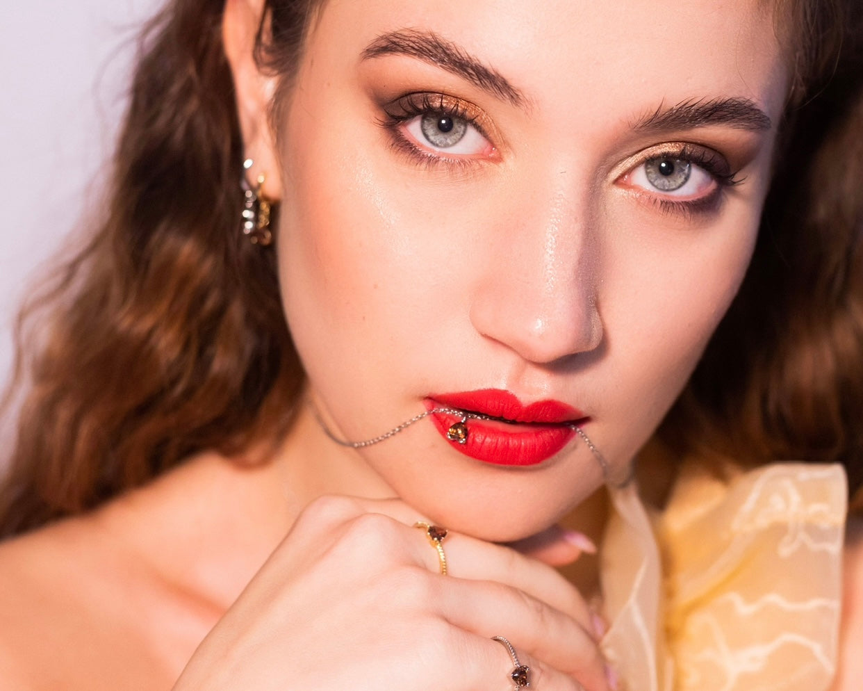 Collezione castagna Fruits & Jewels - gioielli acciaio inossidabile placcati oro 18k