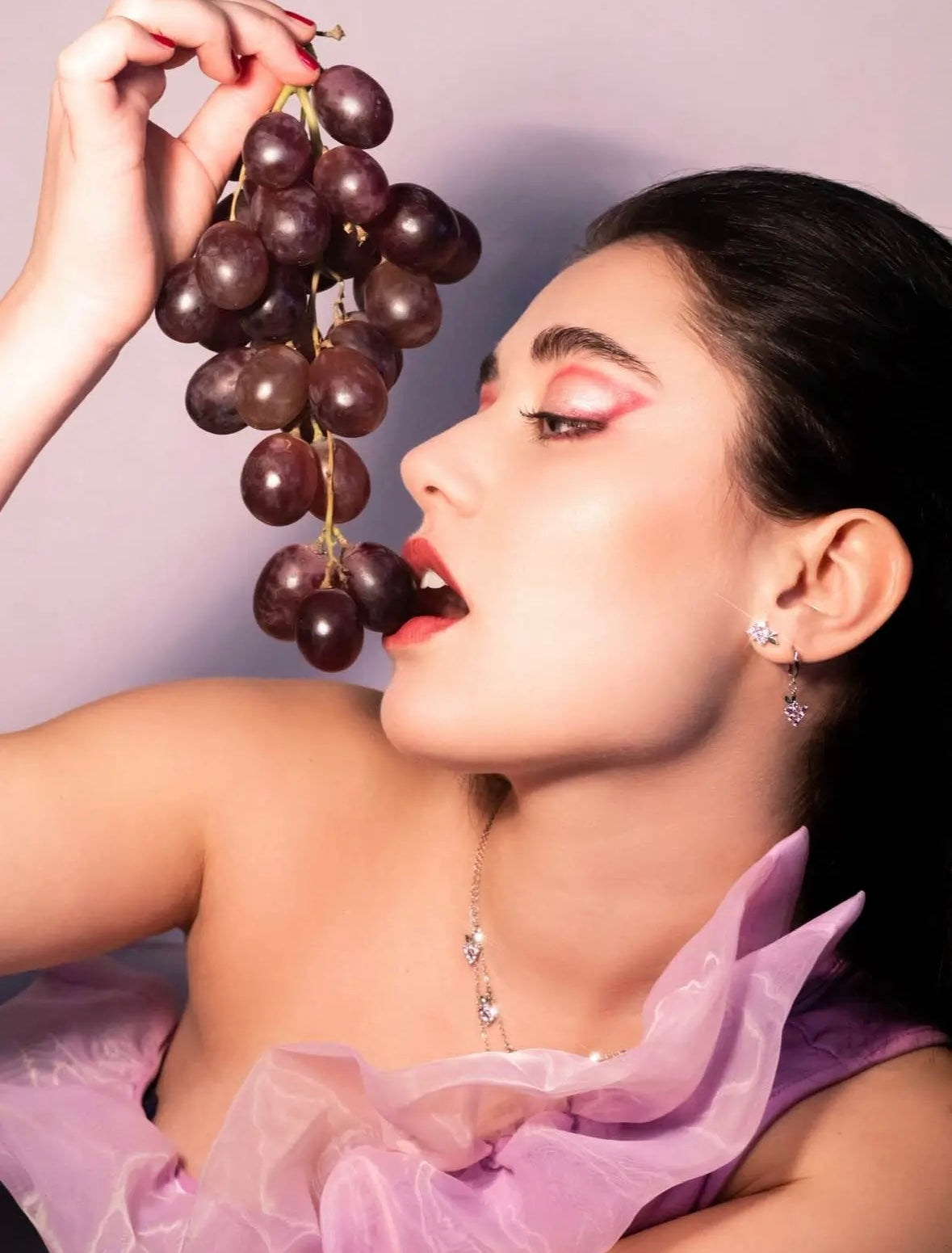 Collezione uva Fruits & Jewels - gioielli acciaio inossidabile placcati oro 18k