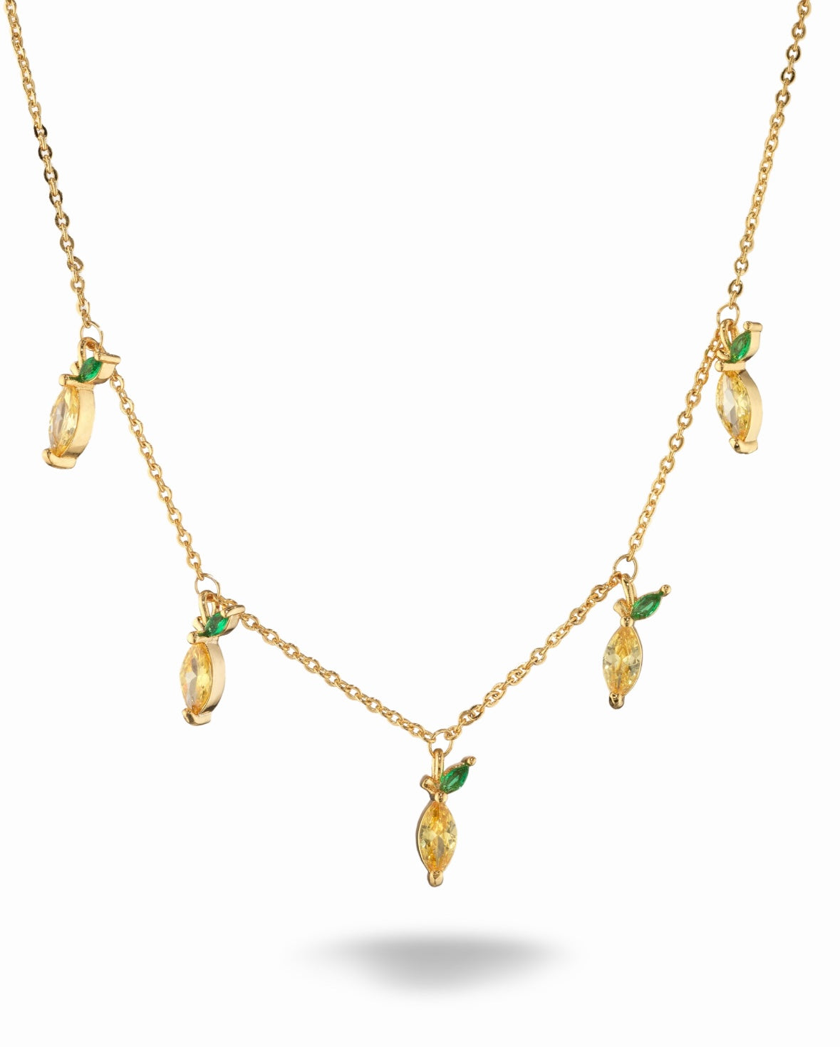 Collana con charms a forma di Limone placcata in Oro 18 carati – gioielli Fruits & Jewels
