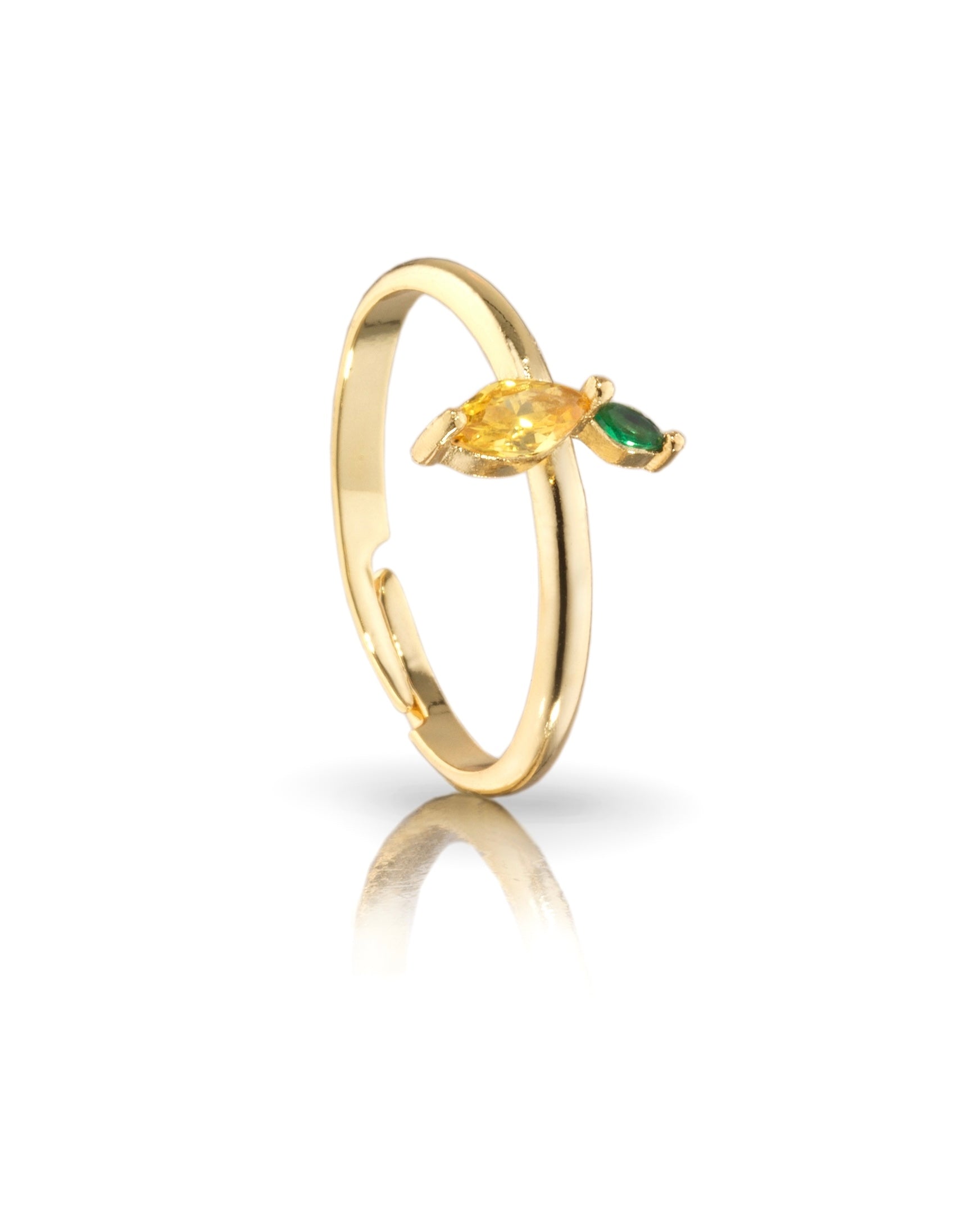 Anello con Limone placcato in Oro 18 carati – gioielli Fruits & Jewels