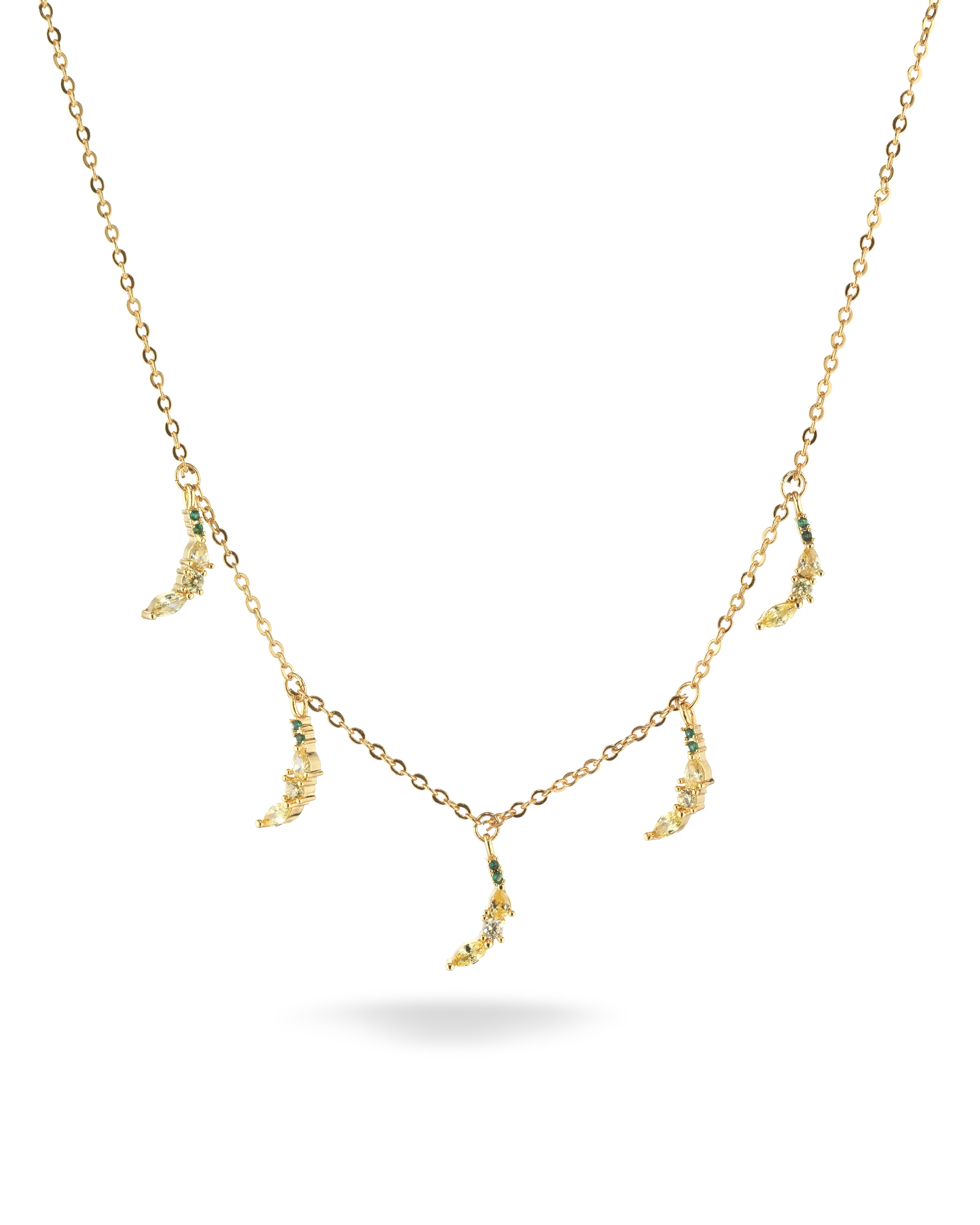 Collana con charms a forma di Banana placcata in Oro 18 carati – gioielli Fruits & Jewels