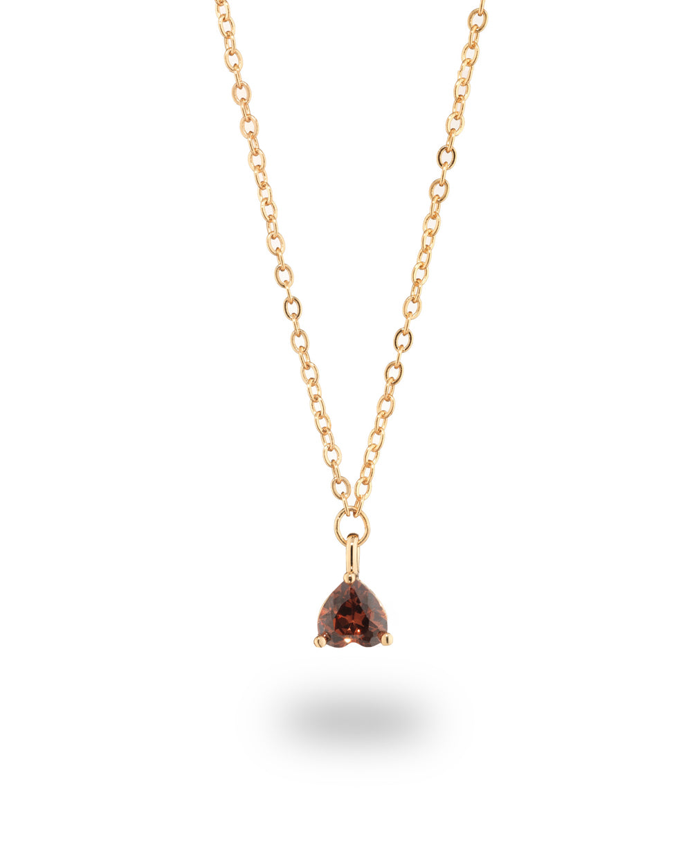 Collana pendente con ciondolo a forma di castagna placcata in oro 18 carati – gioielli Fruits & Jewels