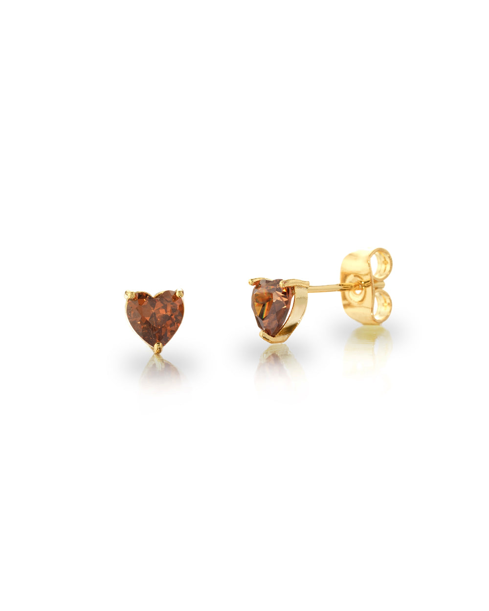 Orecchini a lobo a forma di castagna placcati in oro 18 carati – gioielli Fruits & Jewels