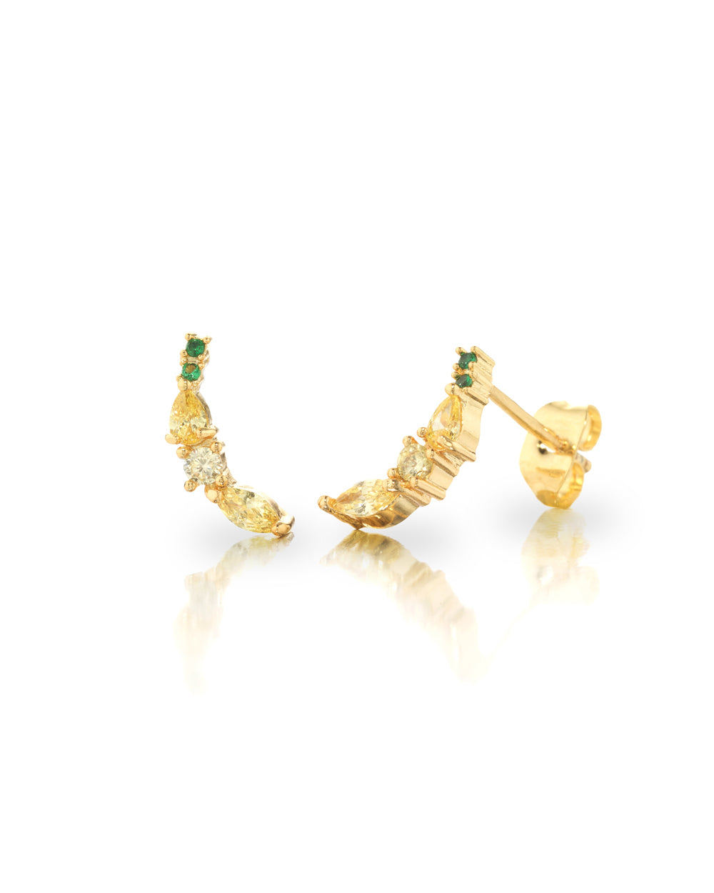 Orecchini a lobo a forma di banana placcati in oro 18 carati – gioielli Fruits & Jewels