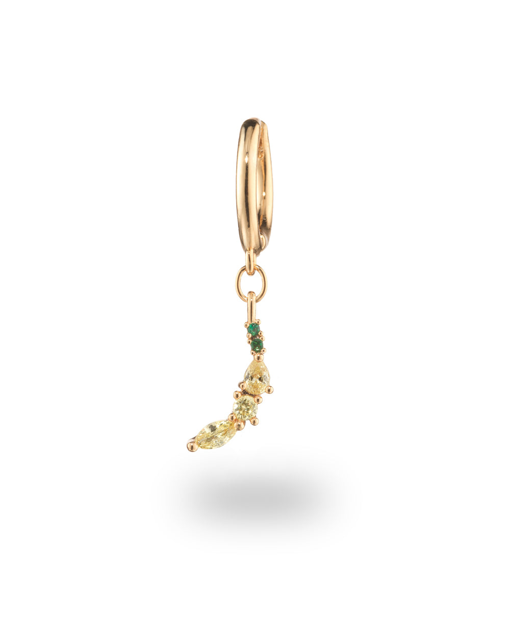 Orecchino pendente con charm a forma di banana placcato in oro 18 carati – gioielli Fruits & Jewels