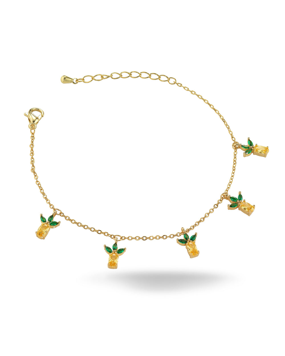 bracciale ananas placcato oro