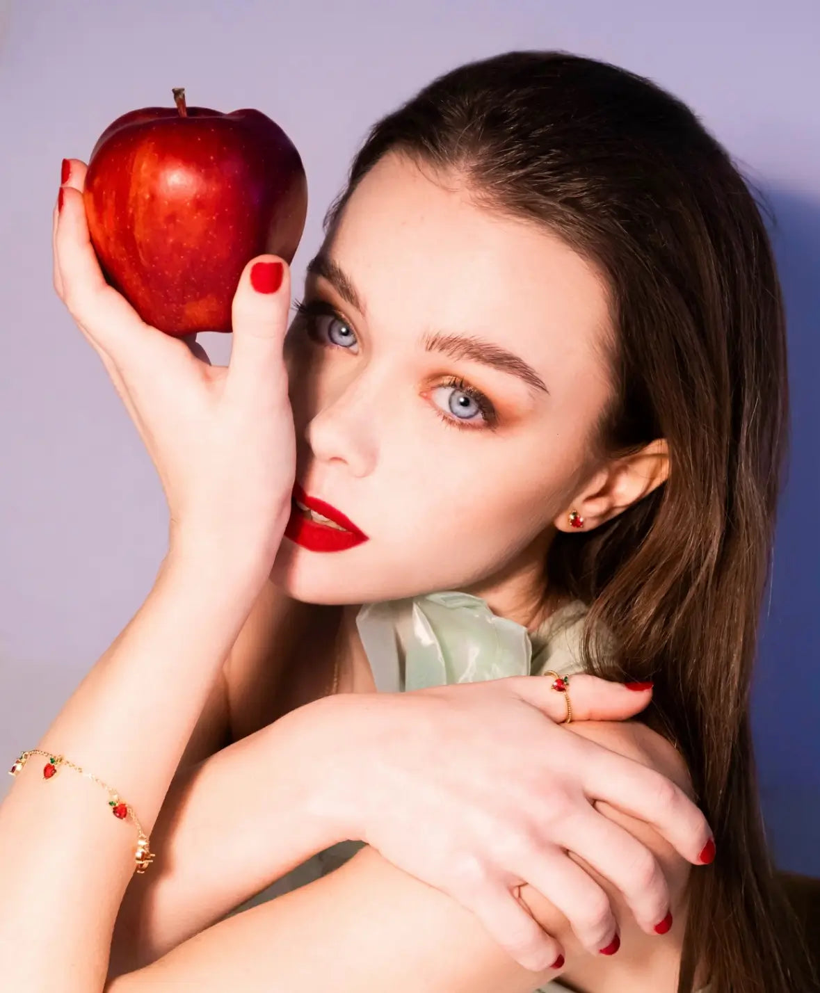 Collezione mela Fruits & Jewels - gioielli acciaio inossidabile placcati oro 18k