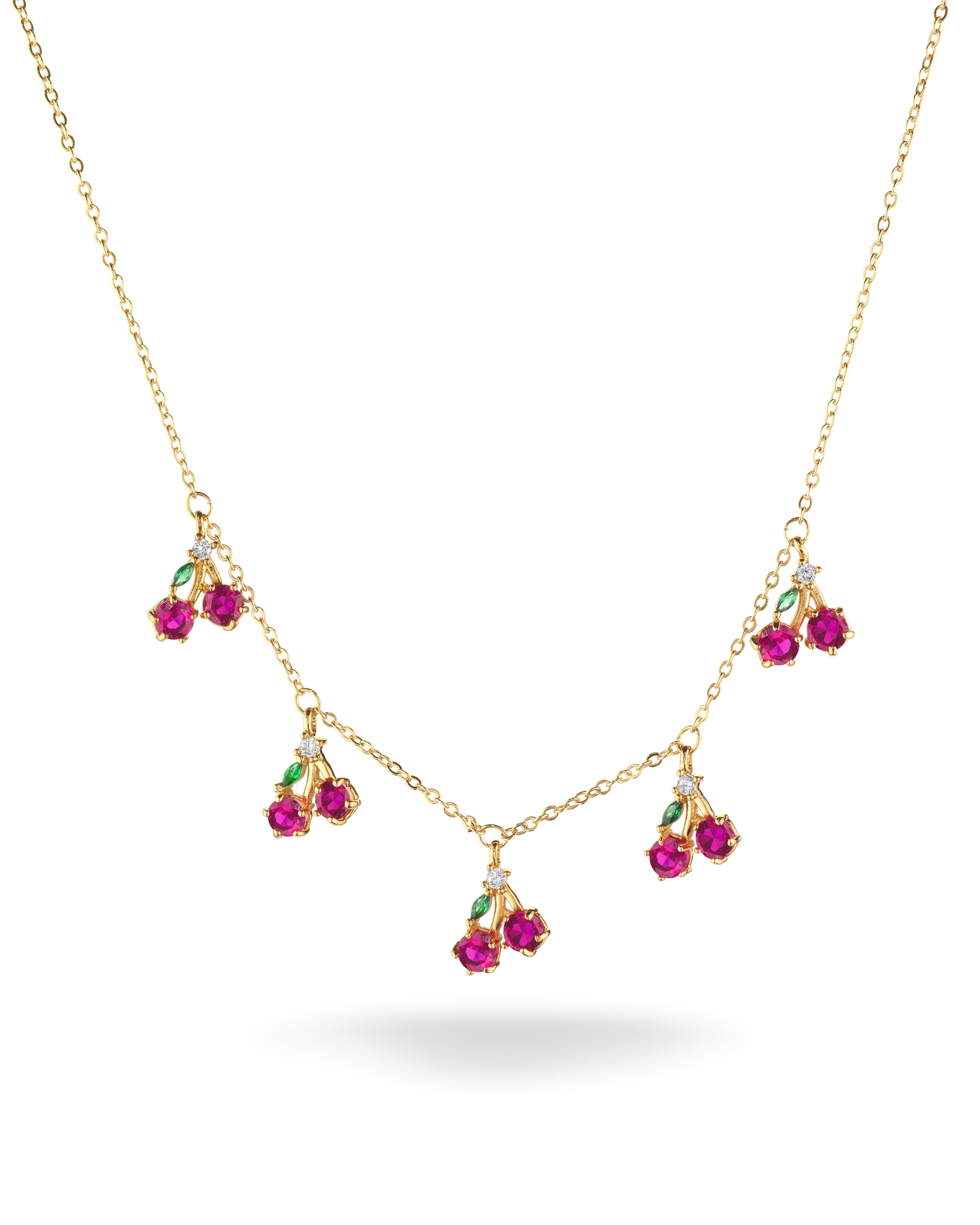 Cherry charms necklace