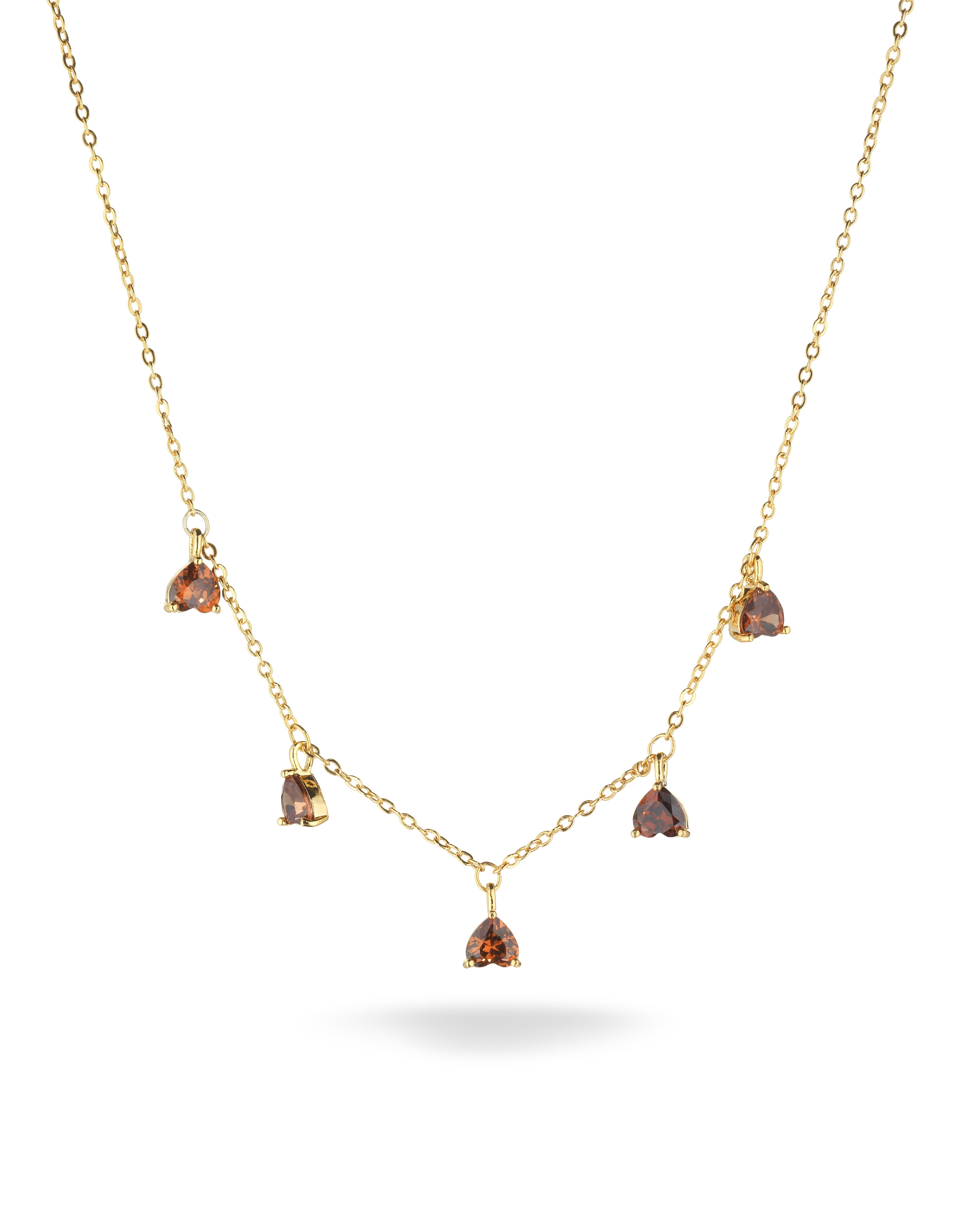 Chestnut charms necklace