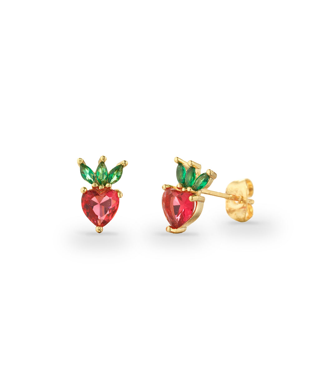 Strawberry Lobe Earrings