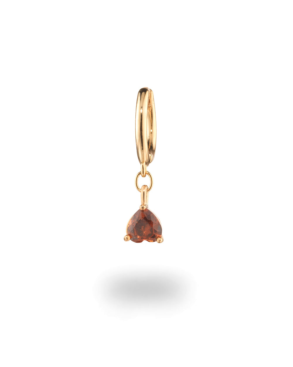 Chestnut pendant earring