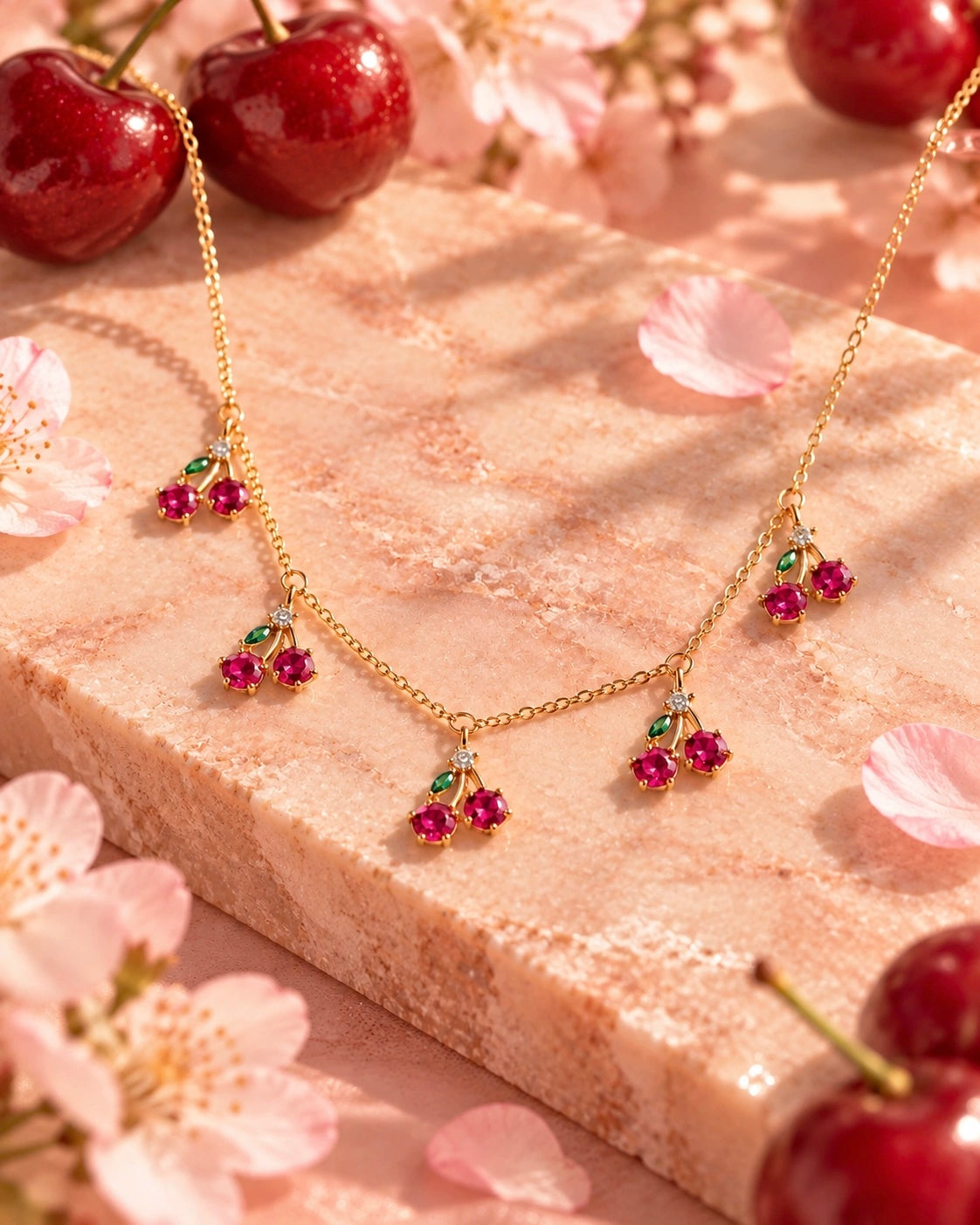 Collana ciliegia donna Fruits & Jewels frutta